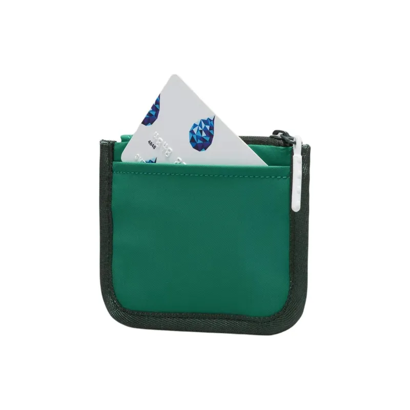 Lululemon Polyester Spandex Card Holder Regular Women's Khaki Green With Traditional Green Accents White-1