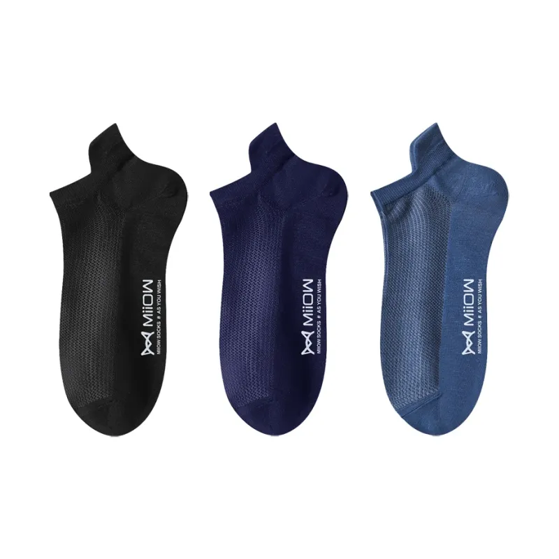MIIOW Cool One Summer Series Ankle Socks Men's 3 Pack-3