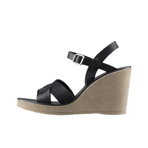 A.P.C Juliette Strap Sandals 10cm Women's Black