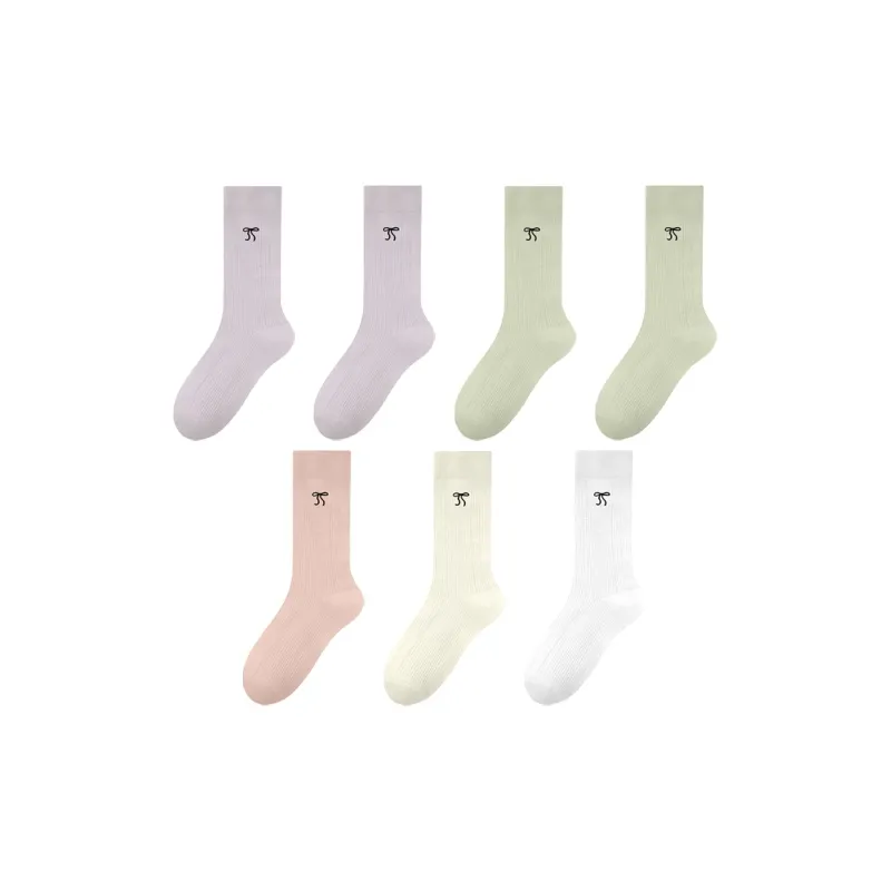 MIIOW Cool One Summer Series Knee High Socks Women's 7 Pack-7