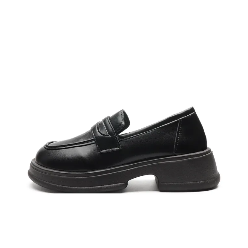 Little Red Man Loafers Women's Black-0