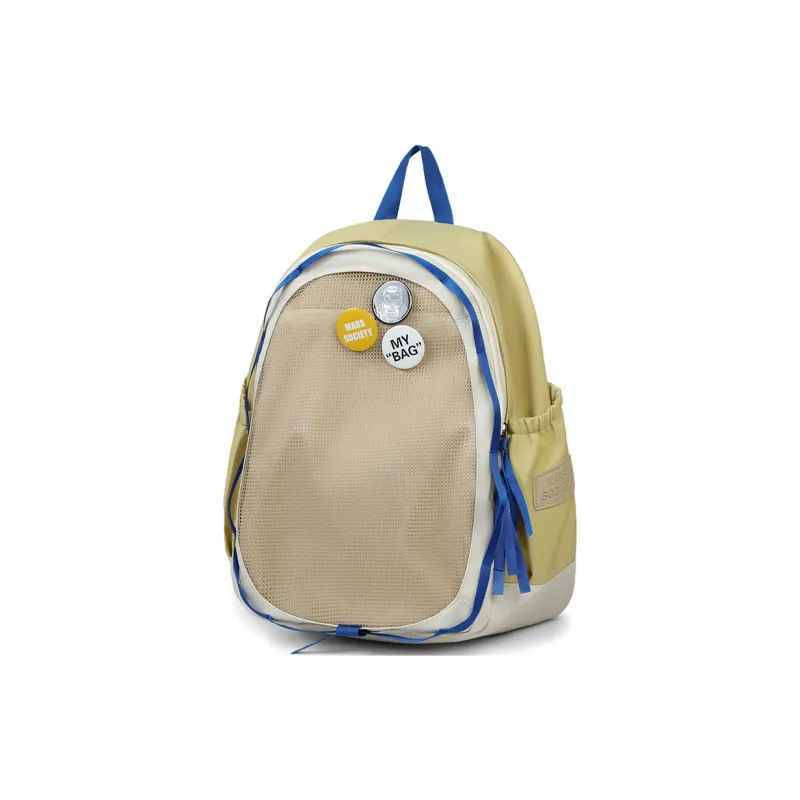 Kevin Cohen Polyester Backpack Regular Men's Yellow-1