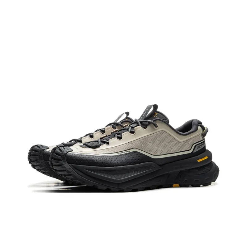 LiNing CF Su Xingchuan Cushioning Abrasion Resistant Support Reflective Low Top Outdoor Hiking Shoes Unisex Black Gray-2