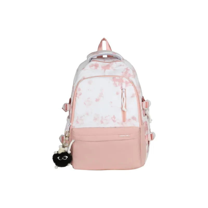 KAKAXI Nylon Backpack Women's Black/Purple/Green/Blue/Pink/Coffee-10