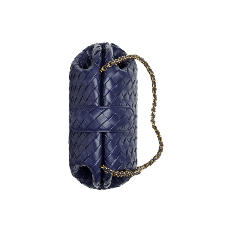 Bottega Veneta Calfskin Clutch Women's Duke Blue-3