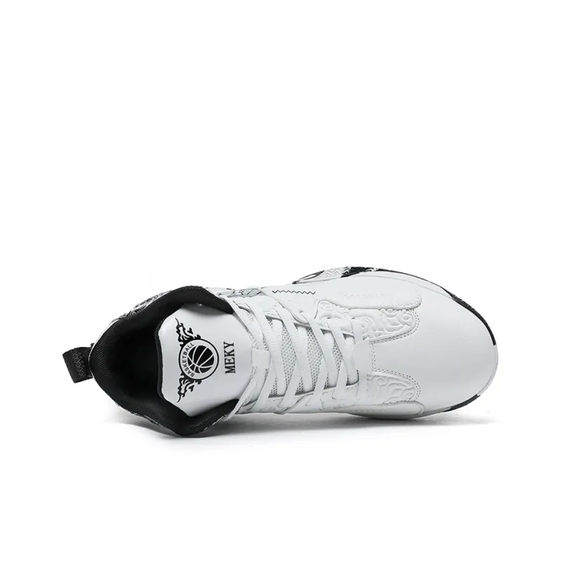 MEKY Cushioning Support Wear-Resistant Breathable Slip-Resistant Mid-Top Basketball Shoes Men's-7