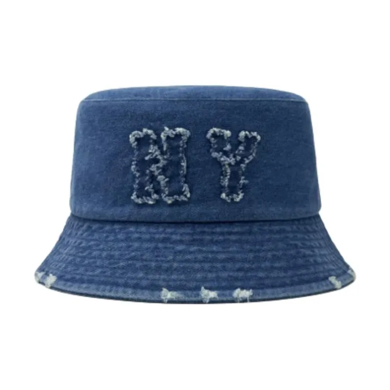 MLB Denim Bucket Hats Unisex Blue-1