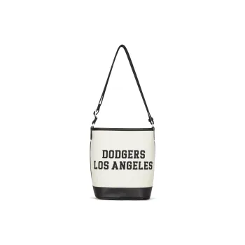 MLB Cotton Blended With Polyester Bucket Bags Shoulder Bag Crossbody Bag Handbag Regular Unisex Hemp Cream
