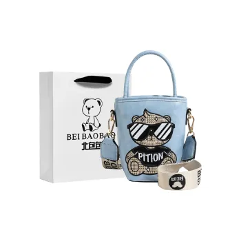 North Pack PU Bucket Bags Shoulder Bags Handbags Regular Women's Blue/Khaki/Green