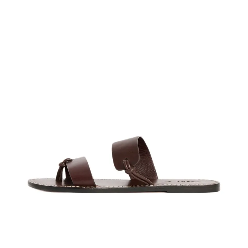 SOEUR Flip Flops Women's Dark Brown-0