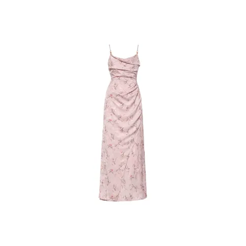 DPLAY Slip Dresses Women's Delicate Pink Fragrance