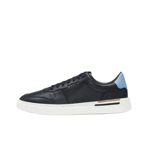 HUGO BOSS Skateboard Shoes Men Low-Top Black