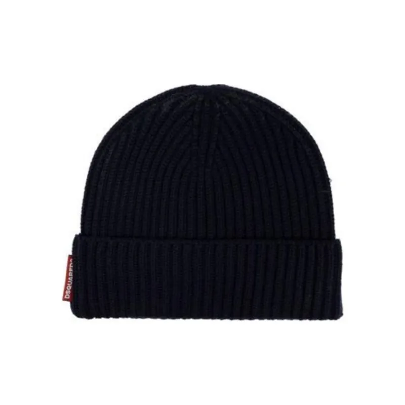 DSQUARED 2 Logo Patch Scarf Beanie Set-1
