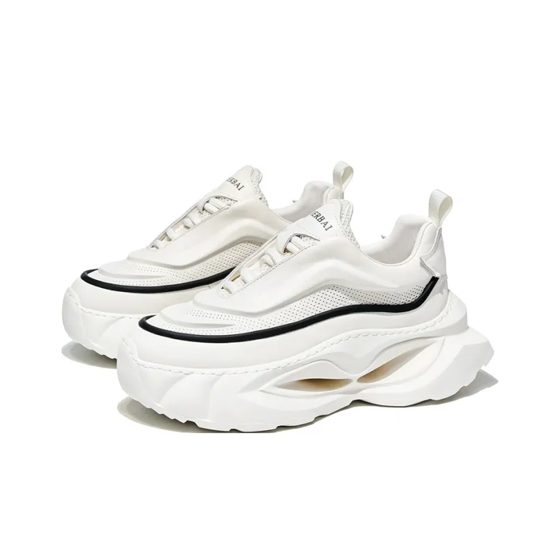 MOERBAI Slip-Resistant Breathable Height Increasing Low-Top Casual Shoes Men's-2