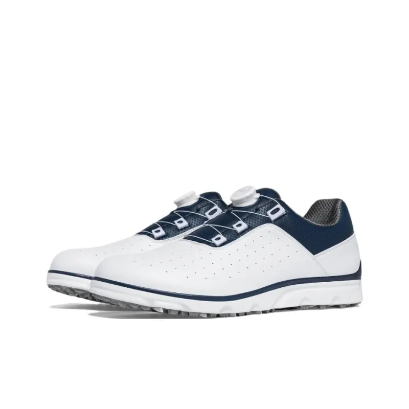 PGM Non slip Lightweight Low Top Golf Shoes Men's White Blue-2