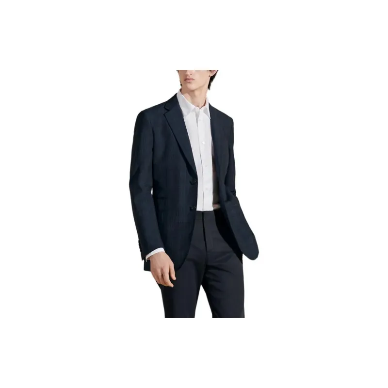 HERMES SS24 Business Suits Coats Men's Marine Blue-2