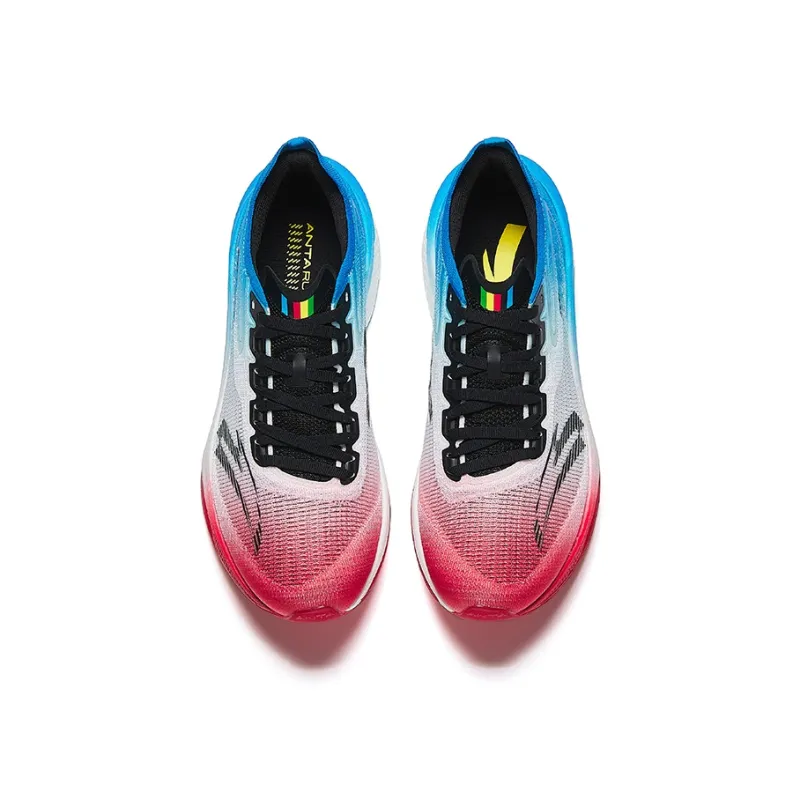 Anta Mach 4 Generation PRO Low-Top Running Shoes Women's Red White Blue-2