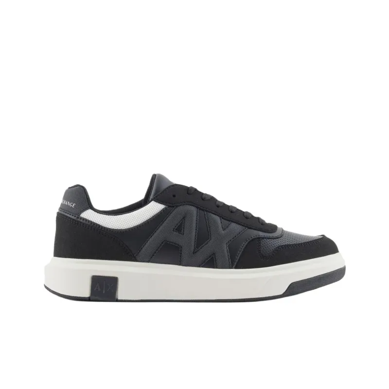 ARMANI EXCHANGEAE Low Top Skateboard Shoes Men's Black-1