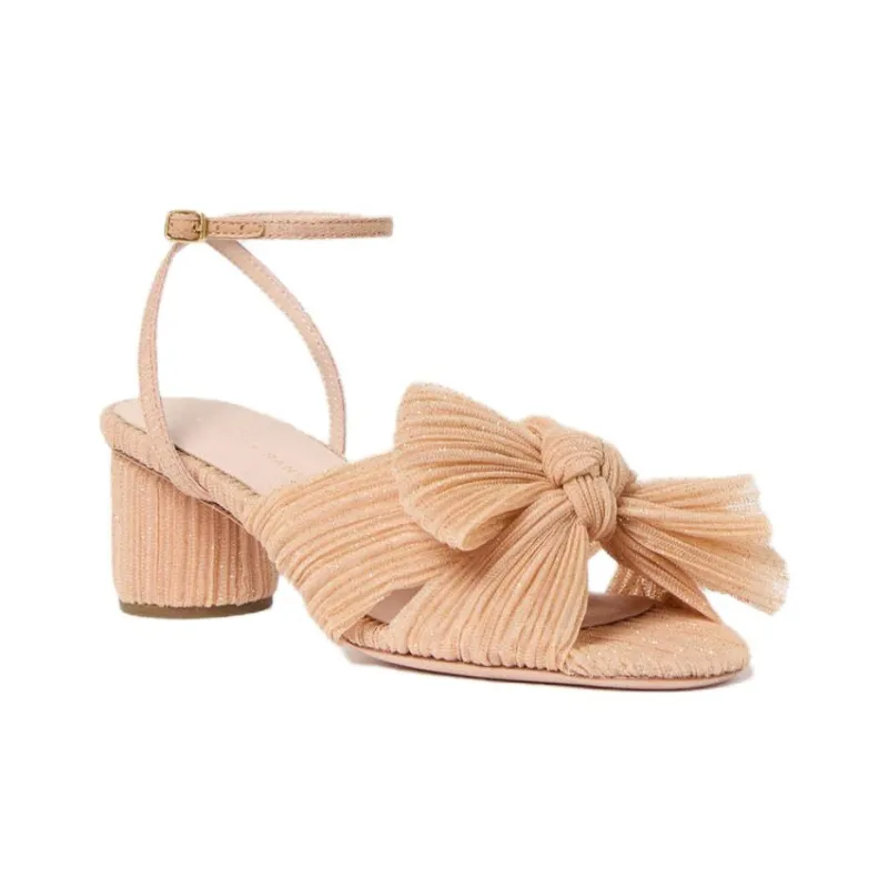 Loeffler Randall Dahlia Glitter Beauty Strap Sandals 5cm Women's Beige-3