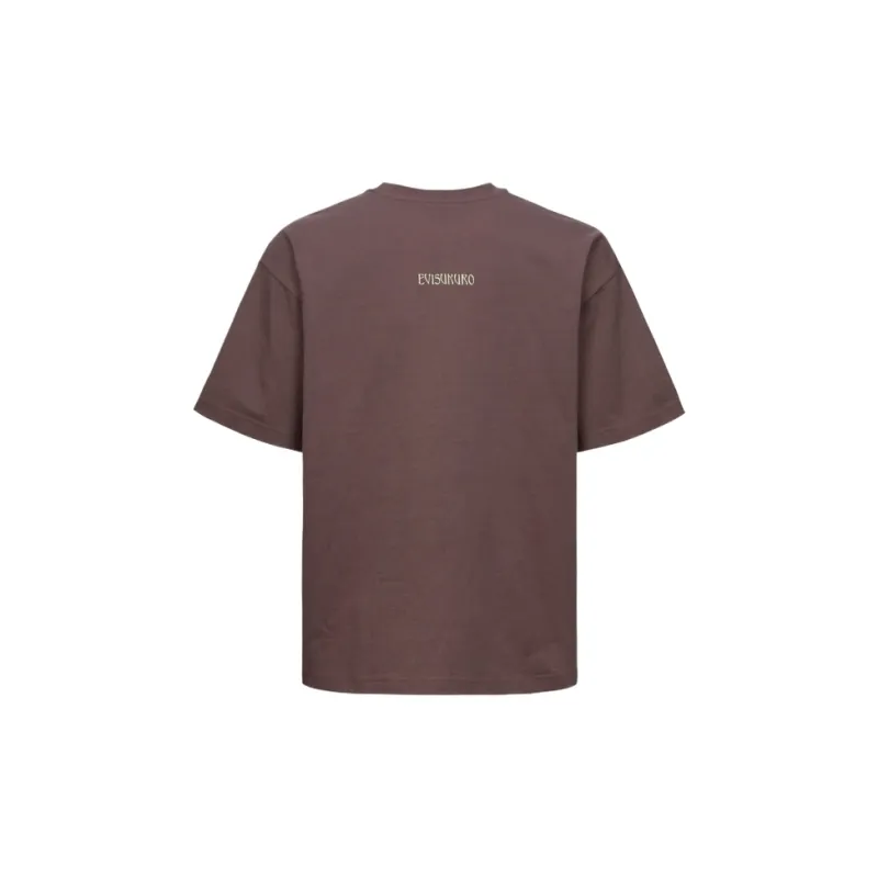 EVISU T Shirts Men Burgundy-1