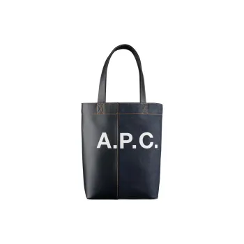 A.P.C Logo Printed Panelled Shoulder Bag