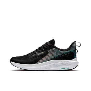 361° FlyFish Breathable Low Top Running Shoes Men's Black Green