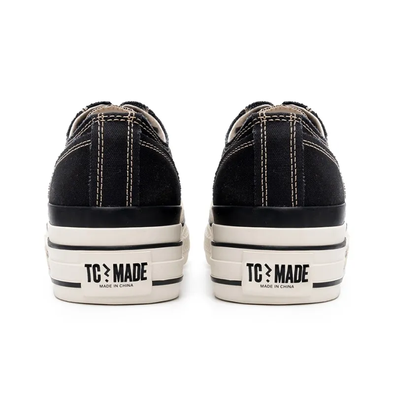 TC Tcmade 016b Low Top Canvas Shoes Unisex Black-5