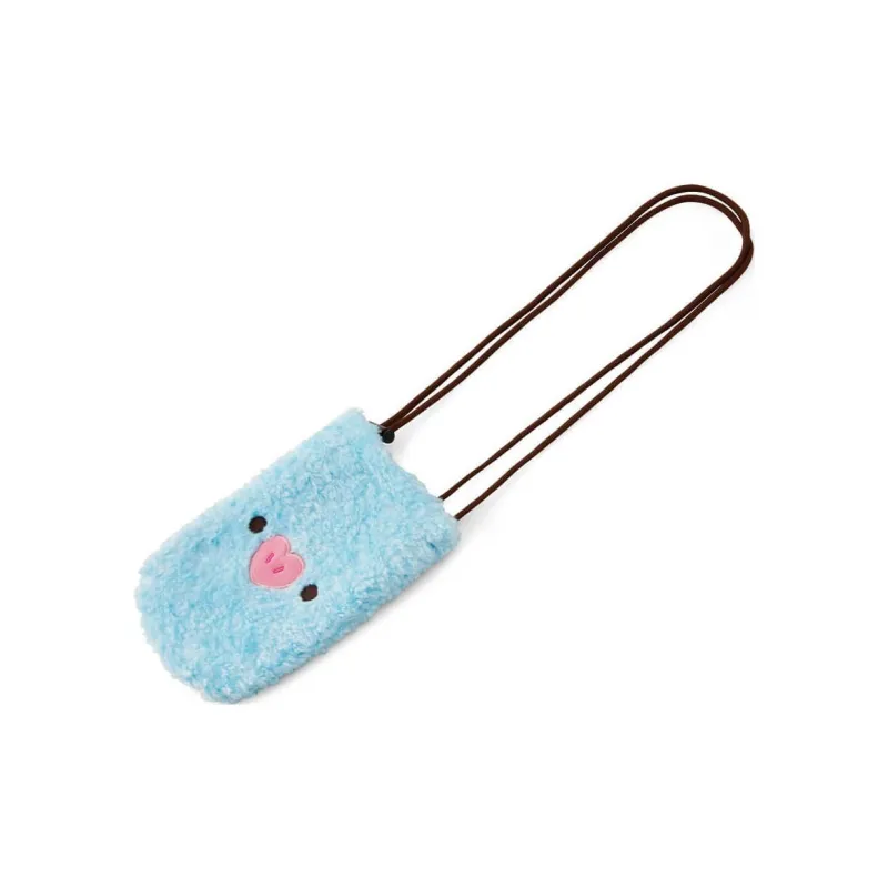 LINE FRIENDS BT21 Polyester Cell Phone Pouch, Shoulder Bag, Crossbody Bag Women's Blue-1