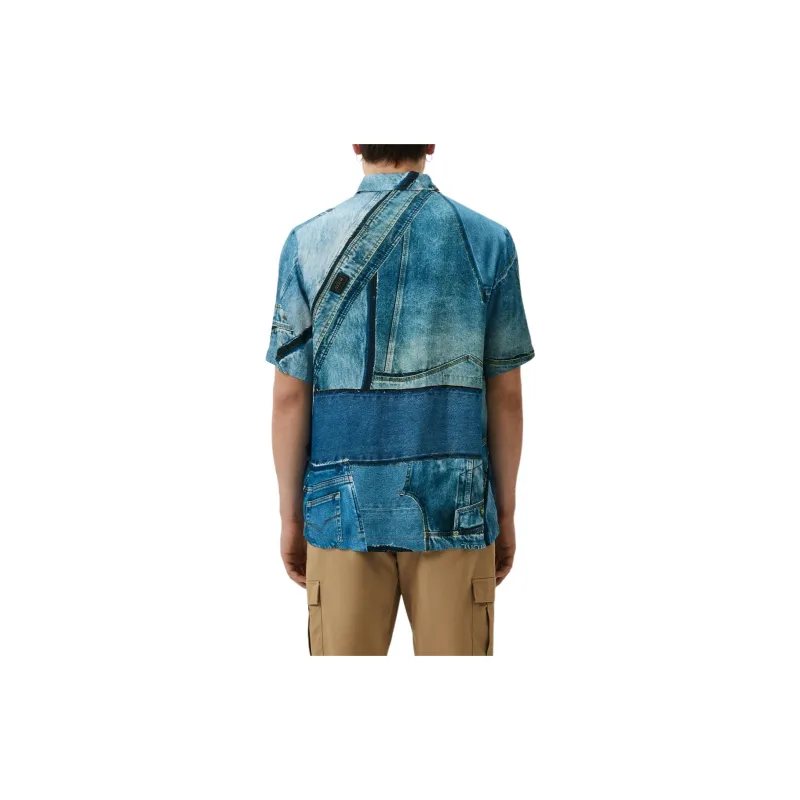 VERSACE JEANS COUTURE Shirt Men's Blue-2