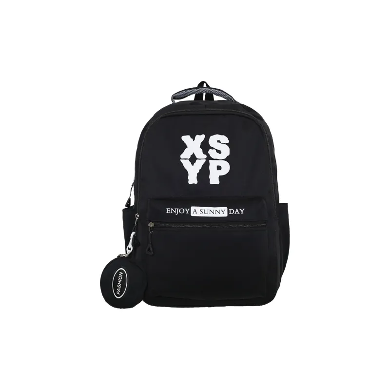 KAKAXI Nylon Backpack Unisex Black/Cyan/Green/Blue/Pink-0