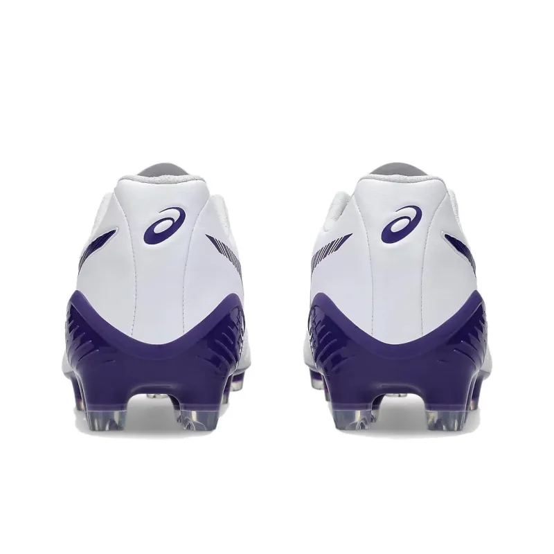 Asics DS LIGHT X FLY 5 Artificial Ground Natural Ground Slip Resistant Soccer Shoes Men's White Purple-3