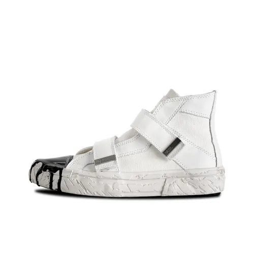 WUCHAO Casual Shoes Unisex High-Top Poison White