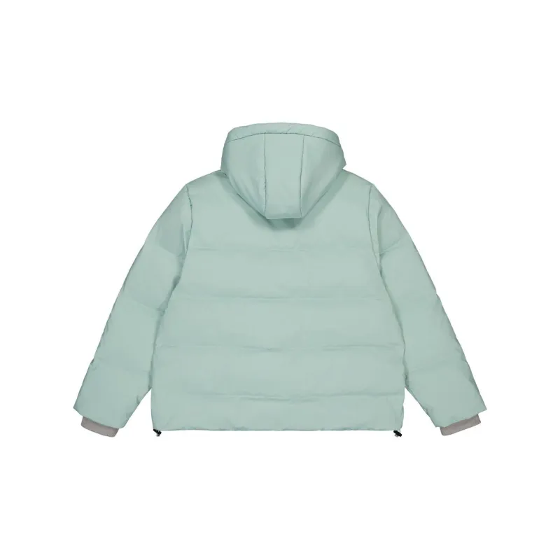 New Balance Down Jacket Women's Gray Blue Green-1