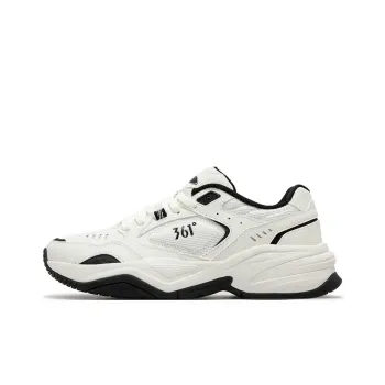361° Sailing Series Wear Resistant Slip Resistant Low Top Chunky Sneakers Women's White Black
