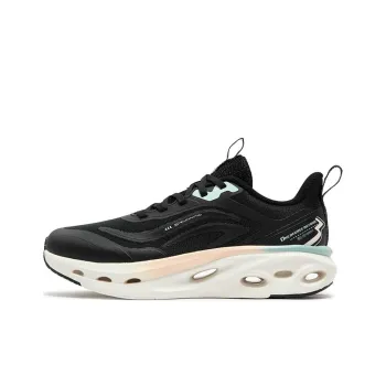 361° Type Cushioning, Wear Resistant Low Top Running Shoes Women's Black White