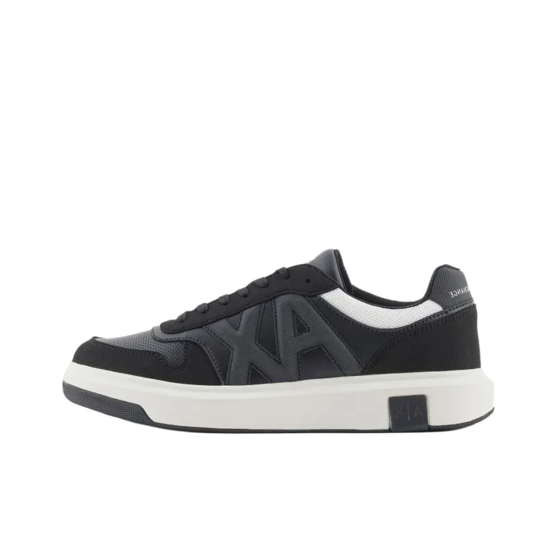 ARMANI EXCHANGEAE Low Top Skateboard Shoes Men's Black-0
