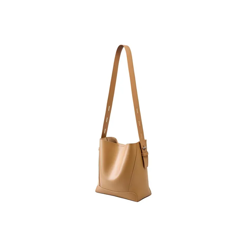 CARTELO Cow Leather Shoulder Bag Regular Women's Black/Salted Caramel/Smoke Gray/Gold Brown/Coffee-2