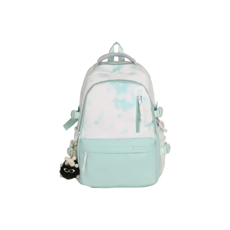 KAKAXI Nylon Backpack Women's Black/Purple/Green/Blue/Pink/Coffee-9
