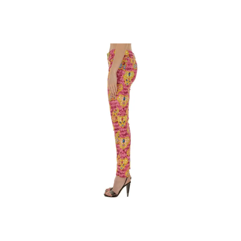 VERSACE JEANS Heart Couture Print Skinny Jeans-2