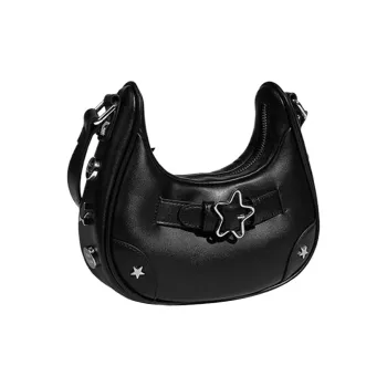 CARTELO PU Portable Baguette Bag Shoulder Bag Women's Black