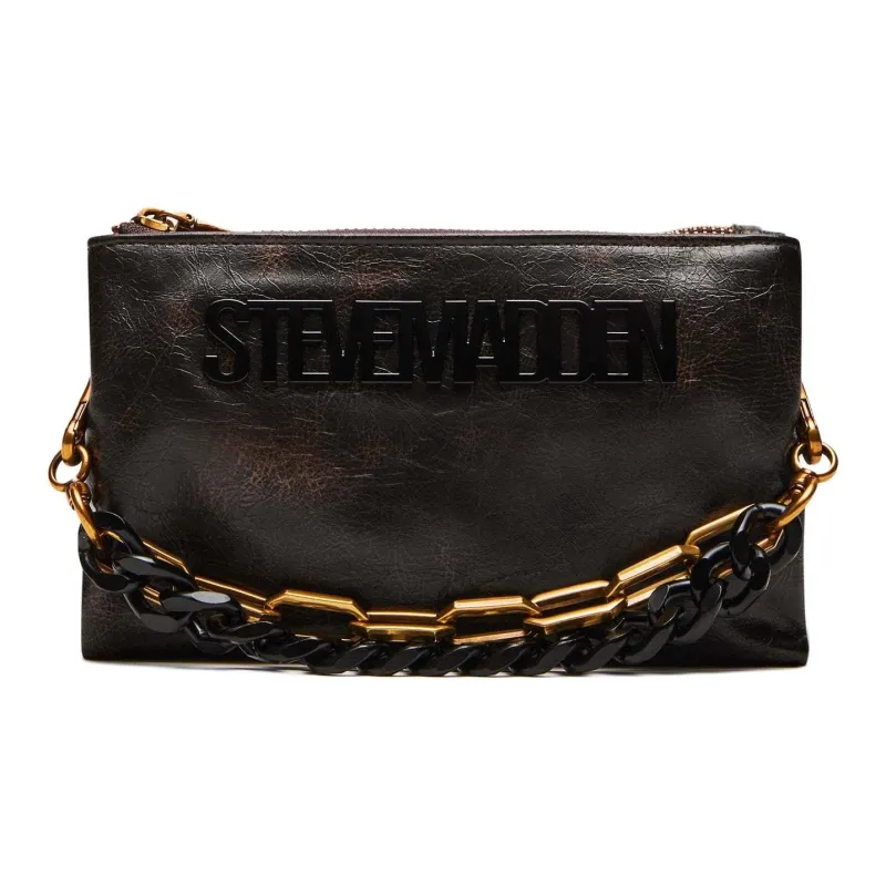 STEVE MADDEN Synthetic Material Shoulder Bag Crossbody Bag Women's Dark Brown-0