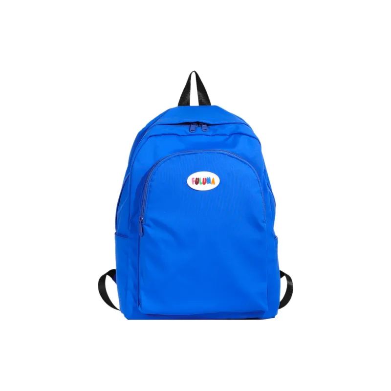 OURFUN Nylon Fabric Backpack Unisex Ivory/Black/Pink/Violet/Orange/Blue-13