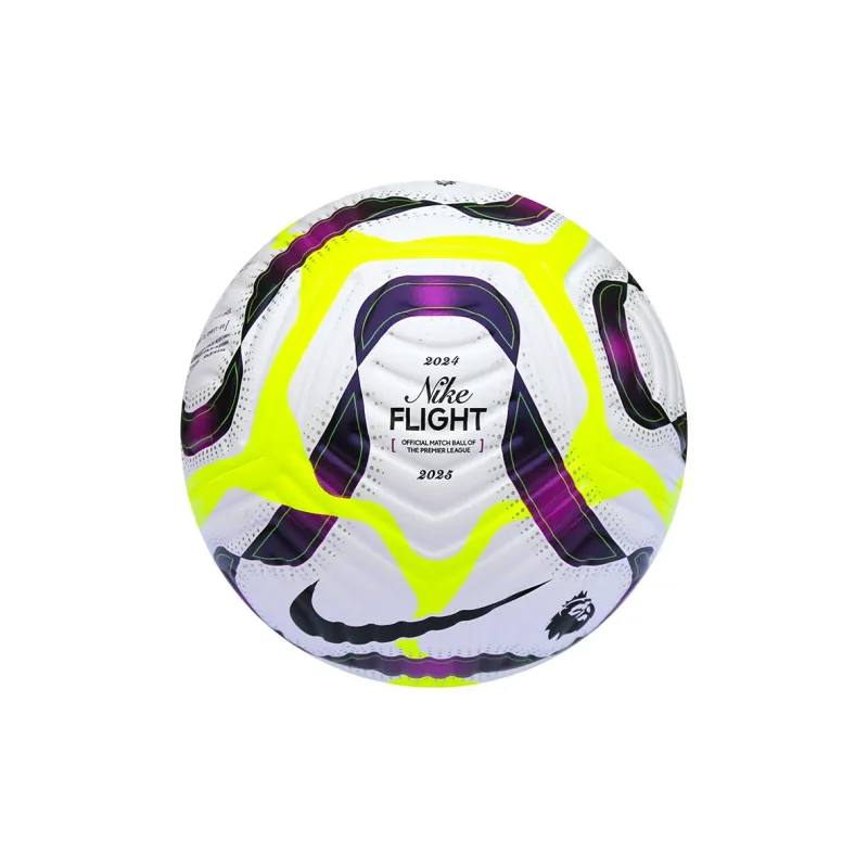 Nike Size 5 Soccer Synthetic Leather Seamless Thermal bonding Unisex White Yellow-1