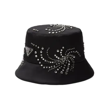 PRADA Recycled Nylon Bucket Hats Women's Black