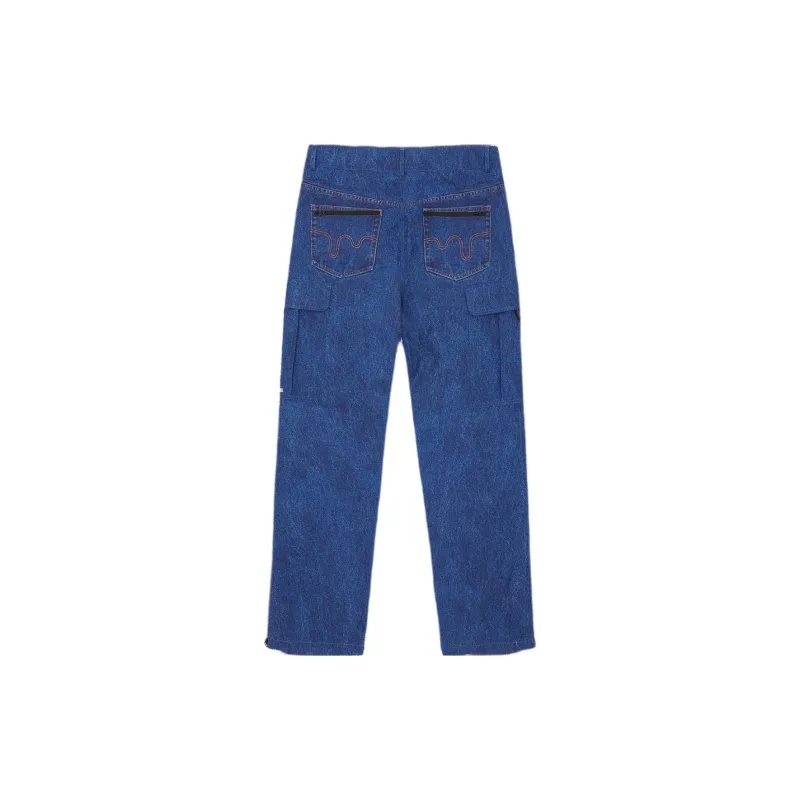Ice Cream HILLSIDE Co-branded Edition Cargo Pants Unisex Blue-1