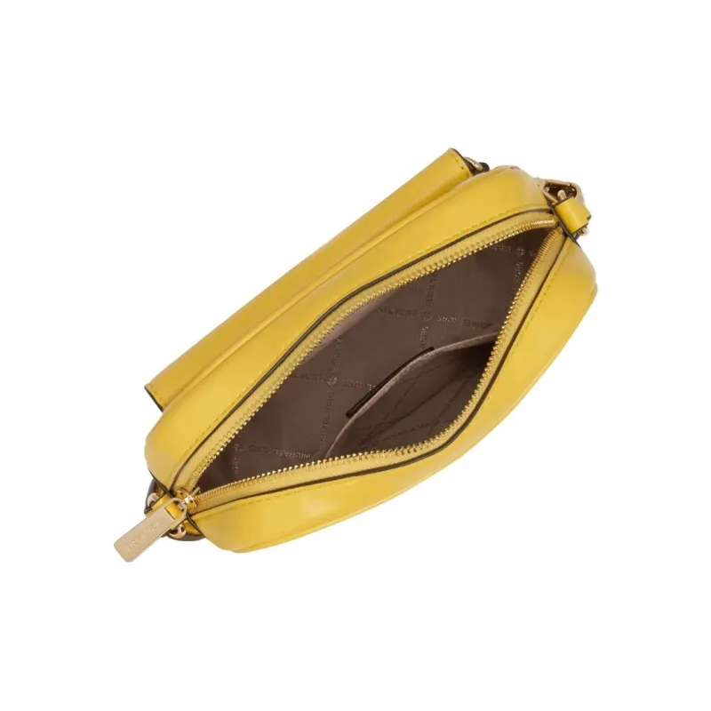 MICHAEL KORS Maisie Artificial Leather Shoulder Bag, Crossbody Bag Small Size Women's Yellow/White-2