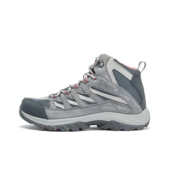 Columbia Crestwood Waterproof And Breathable Mid Top Hiking Shoes Women's Gray