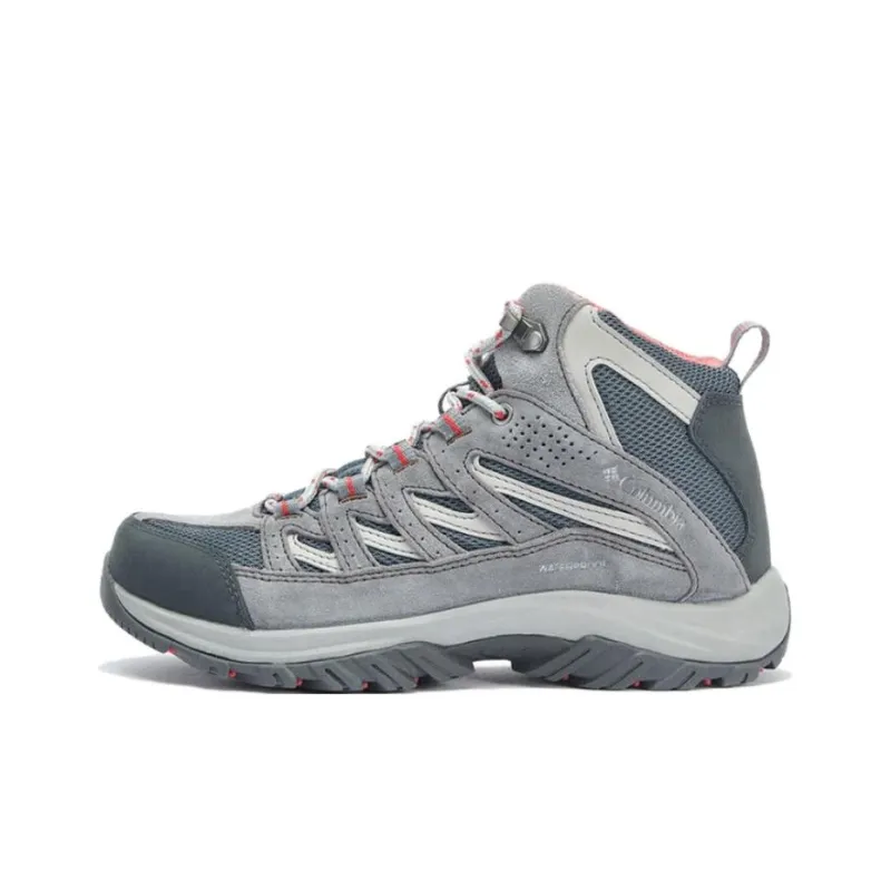 Columbia Crestwood Waterproof And Breathable Mid Top Hiking Shoes Women's Gray-0