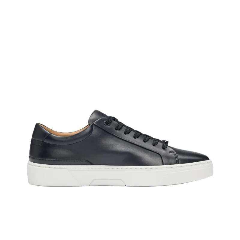 HUGO BOSS Low Top Skateboard Shoes Men's Black-1