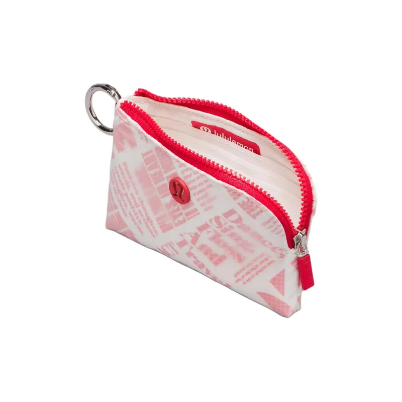 Lululemon Recycled Nylon Card Holder Regular Women's Pink & White-2
